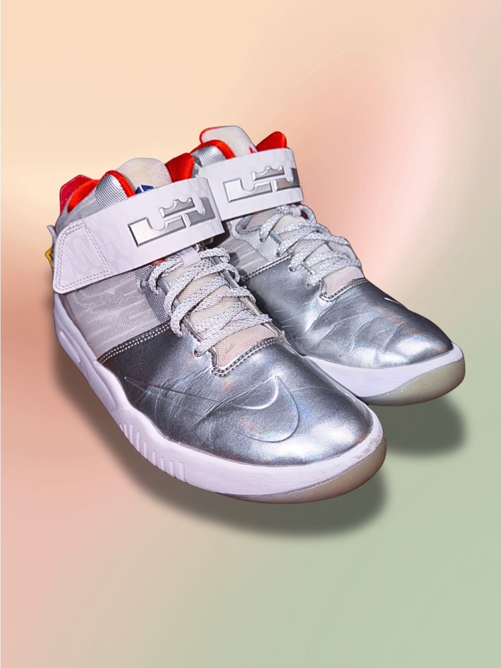 Nike Air Akronite QS LeBron All Star Galaxy GS 6Y Silver 829356-008